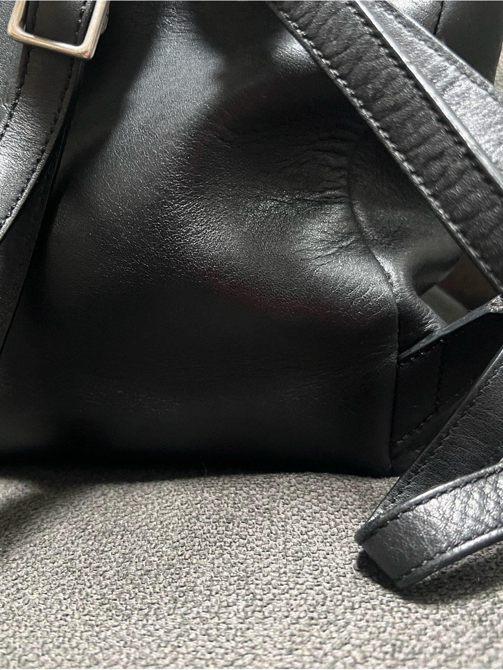 EXCELLENT CONDITION Coach Black Leather DayPack Back pack - Authentic! - Picture 4 of 12